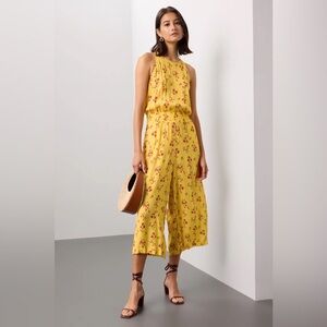 Thakoon Yellow Floral Jumpsuit Size 8 US $320